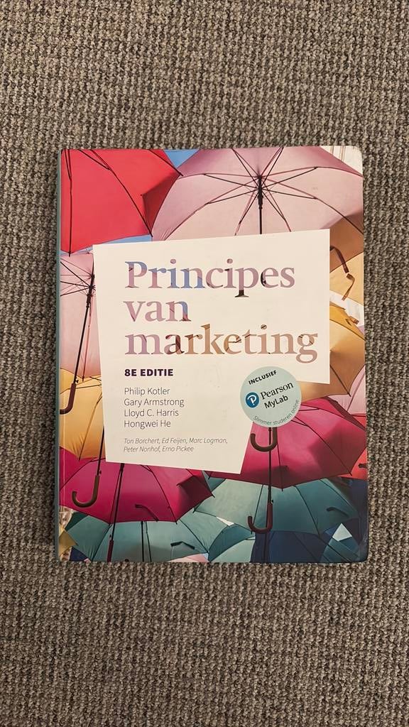 Principes van Marketing - 8e editie (Kotler e.a.), Ophalen of Verzenden, Zo goed als nieuw, Economie en Marketing