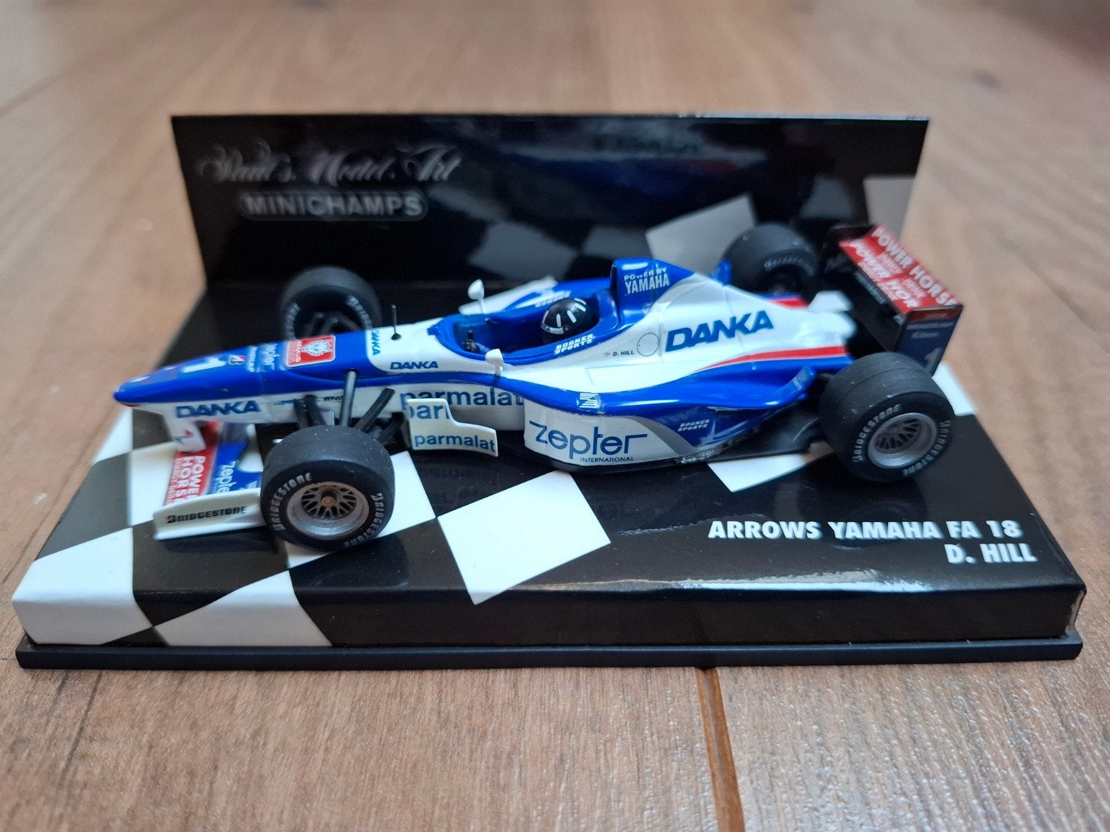 Minichamps Arrows Yamaha FA 18 D. Hill 1997 F1 modelauto, Ophalen of Verzenden, Zo goed als nieuw, Auto, MiniChamps