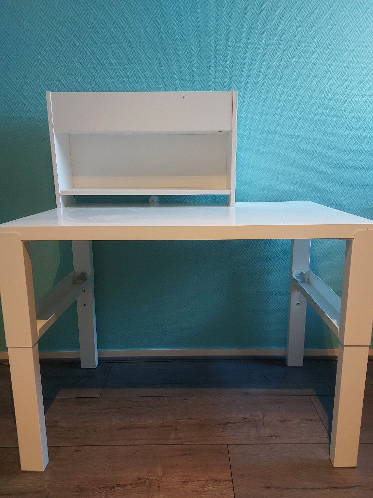 2x IKEA Pahl in hoogte verstelbaar kinderbureau + opzetstuk, Huis en Inrichting, Ophalen, Gebruikt, 96 cm, Kinderbureau
