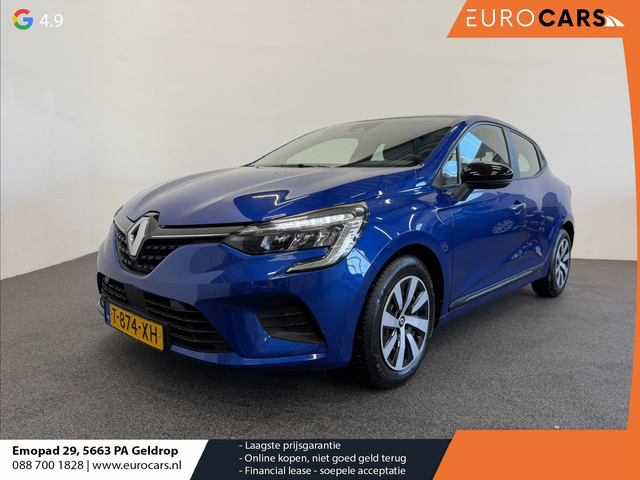 Renault Clio 1.0 TCe 90 Equilibre Airco Navigatie Cruise Con, Auto's, Voorwielaandrijving, Stof, Gebruikt, 580 kg