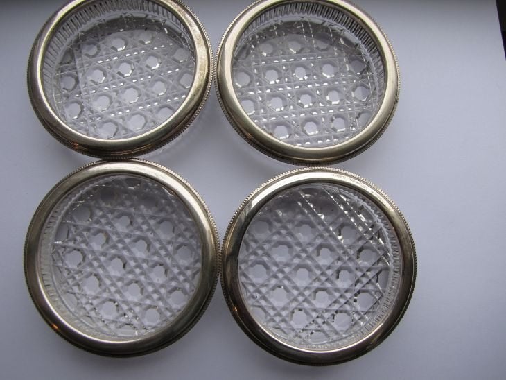 Onderzetters, Antiek en Kunst, Antiek | Goud en Zilver, Verzenden, Zilver