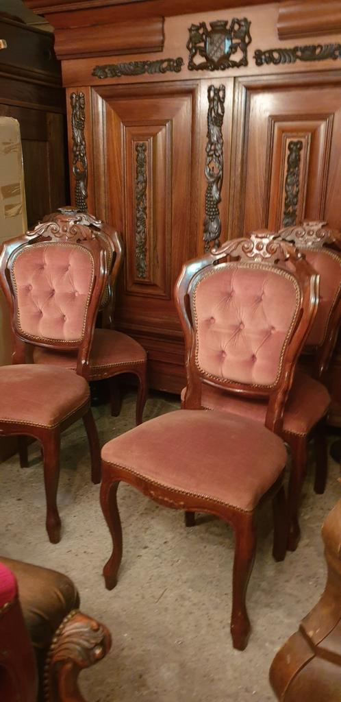 4 barok eetkamer stoelen, Ophalen