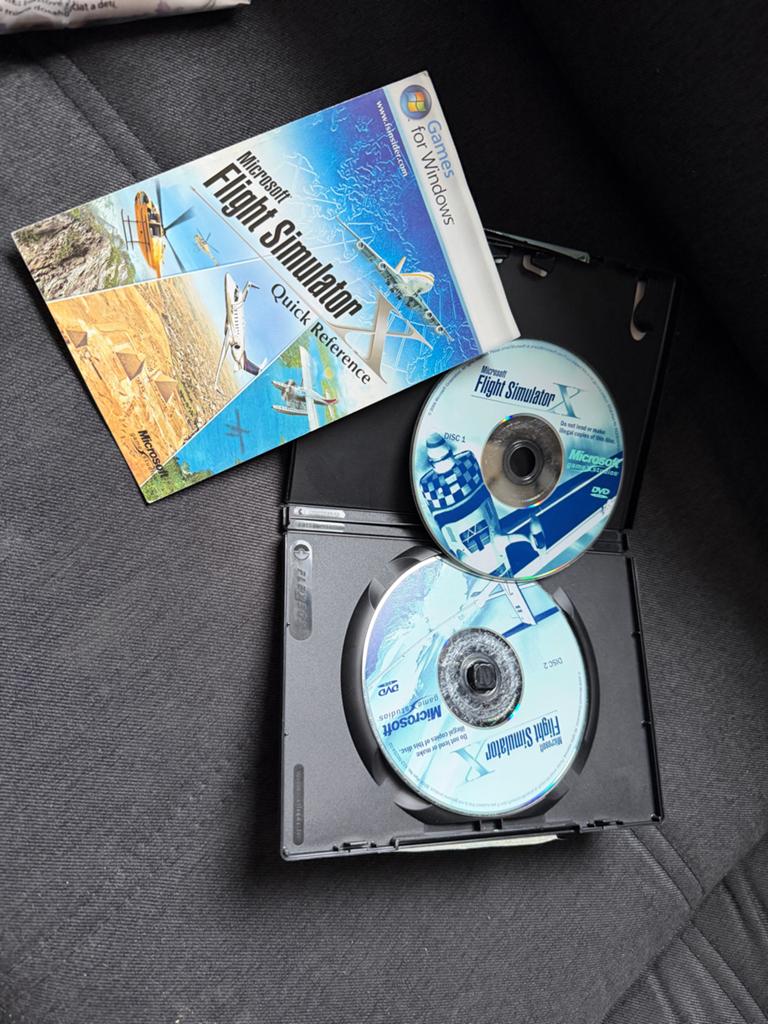 Microsoft Flight Simulator X PC DVD - Vliegsimulator, Spelcomputers en Games, Games | Pc, Gebruikt, Simulatie, 1 speler, Vanaf 3 jaar