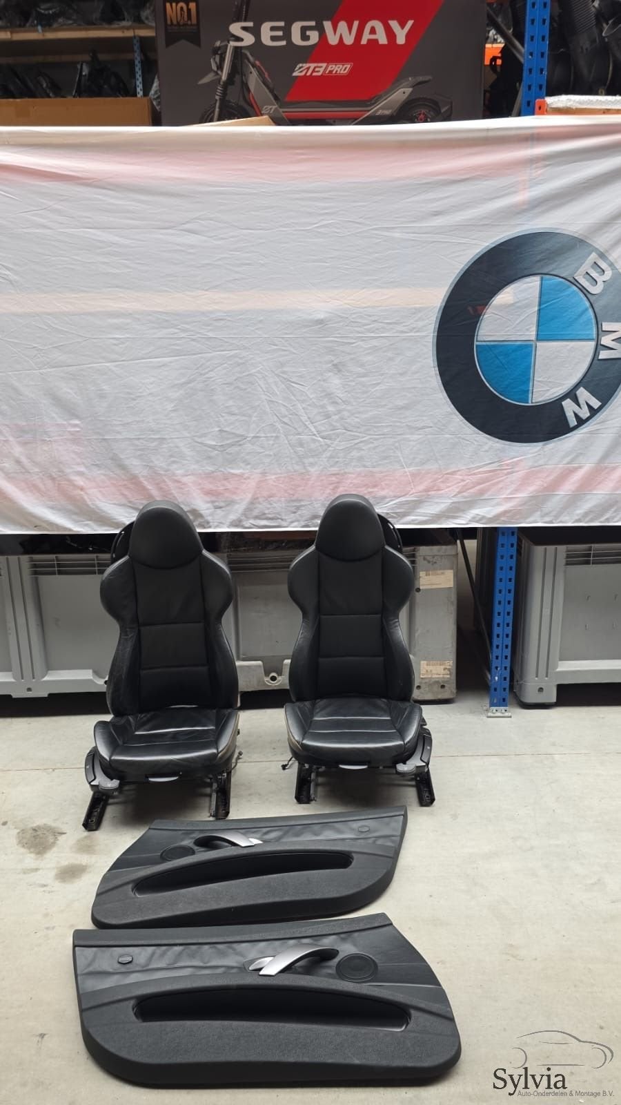Zwart Leren Sport Interieur Stoelen Handbediend BMW Z4 E85 L, Gebruikt, -, -, Ophalen of Verzenden