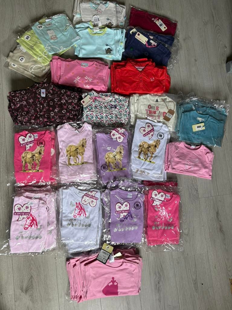 Partij baby/peuter meisjes 115 stuks 62 t/m 92(nieuw), Ophalen of Verzenden, Nieuw, One size