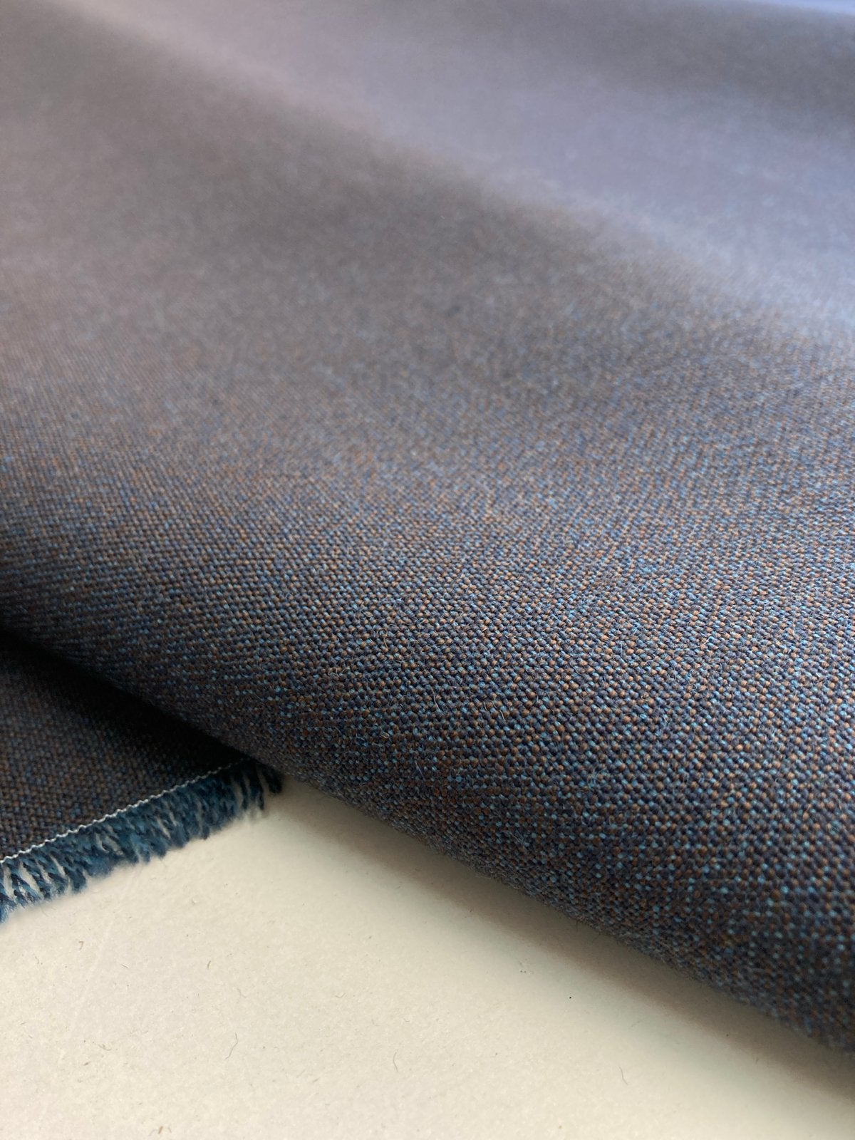 5m Kvadrat Atlas 0881 Blau Wol Design Meubelstof, Wol, 120 cm of meer, Verzenden, Blauw