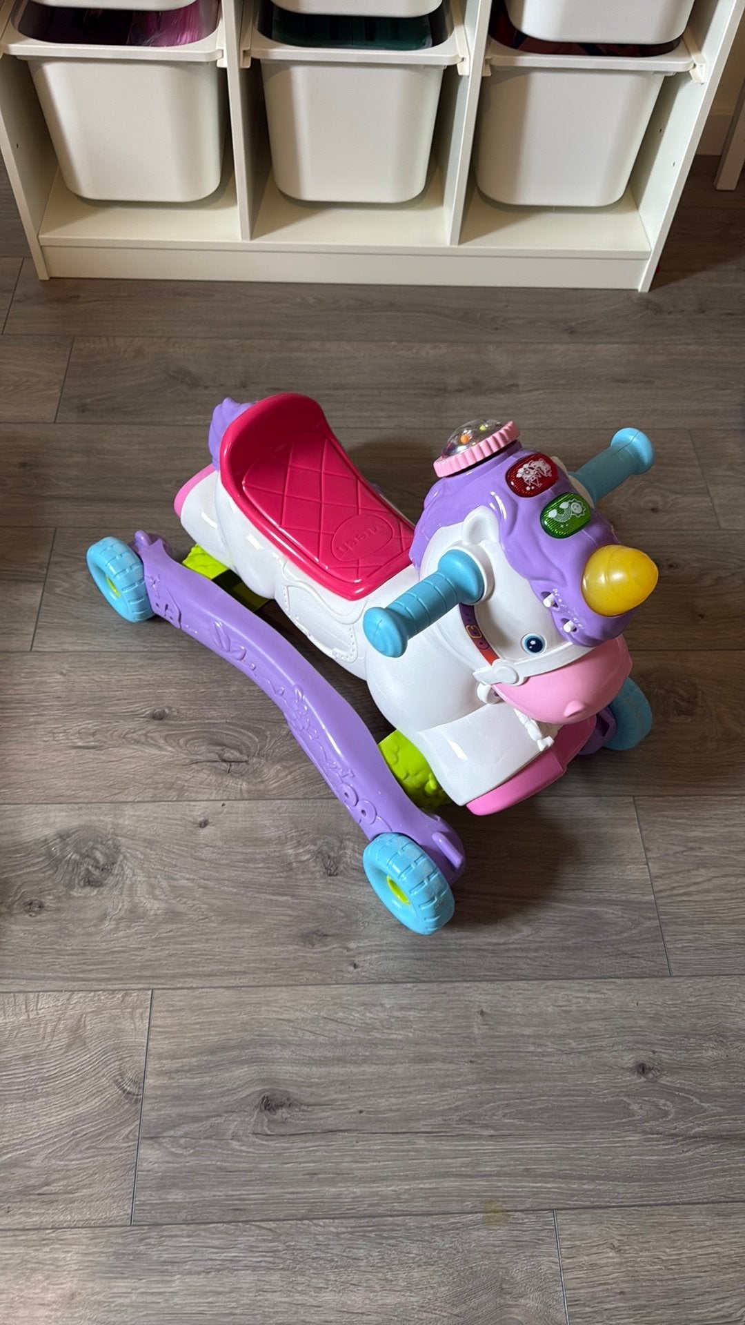 Vtech Unicorn loop en wipwap. Interactief speelgoed, Ophalen, Zo goed als nieuw, Loopfiets