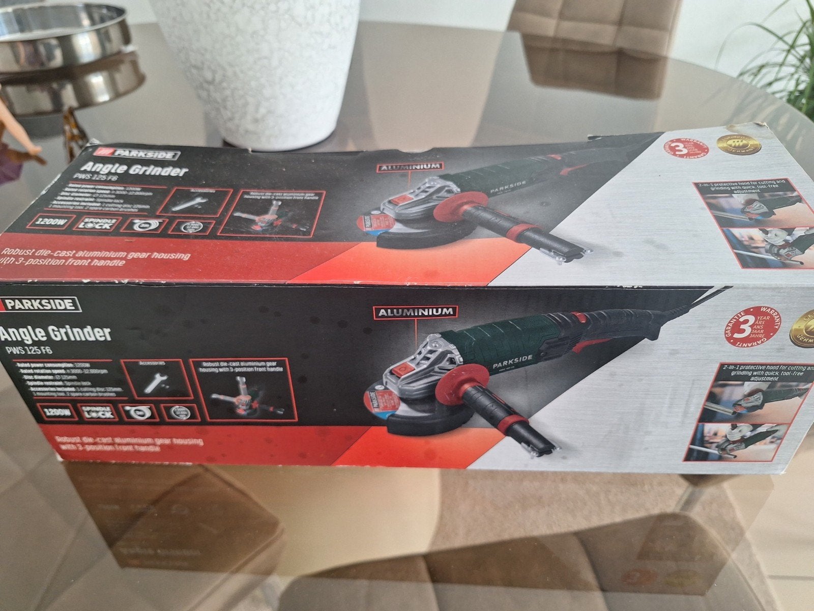 NİEUWE nooit gebruikt in doos Parkside Haakse Slijpmachine, Ophalen of Verzenden, Zo goed als nieuw, 1000 watt of meer, Haakse handslijpmachine