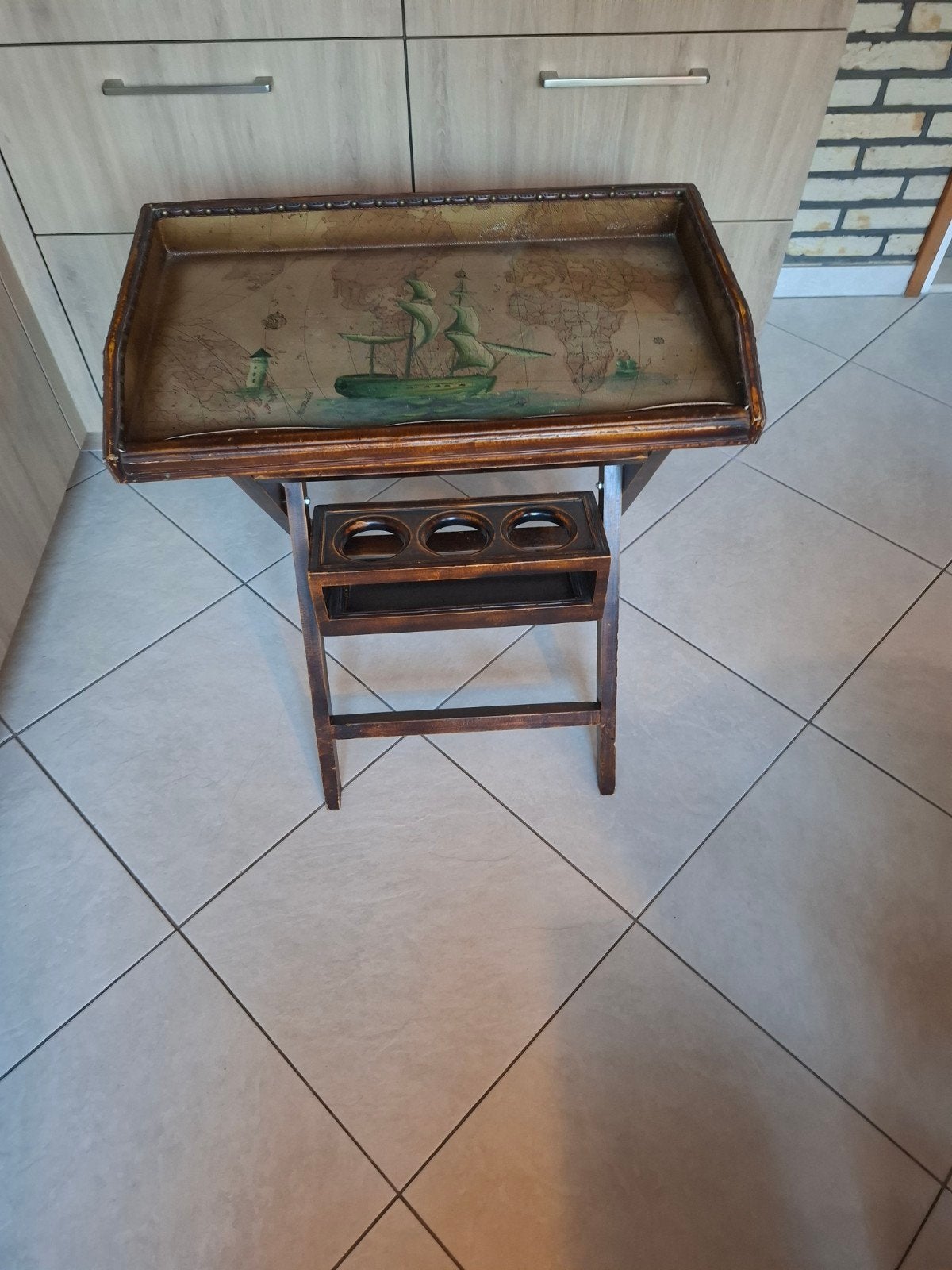 prachtige vintage inklapbare butler tray tafel, Ophalen
