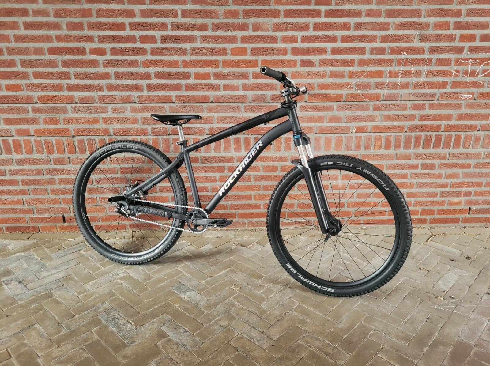 Rockrider. Mtb-DJ uitvoering., Fietsen en Brommers, Hardtail, Zo goed als nieuw, Schijfrem, 53 tot 57 cm