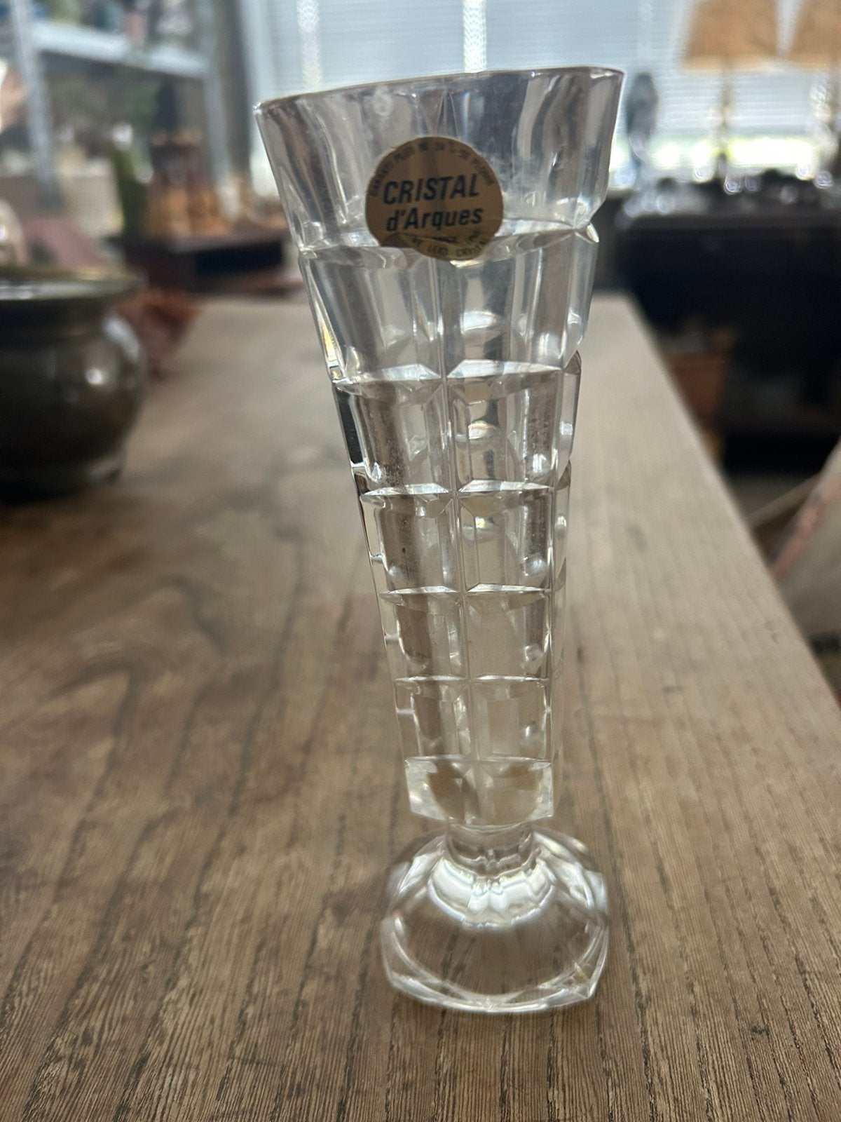Kristallen vaasje vintage, Ophalen of Verzenden