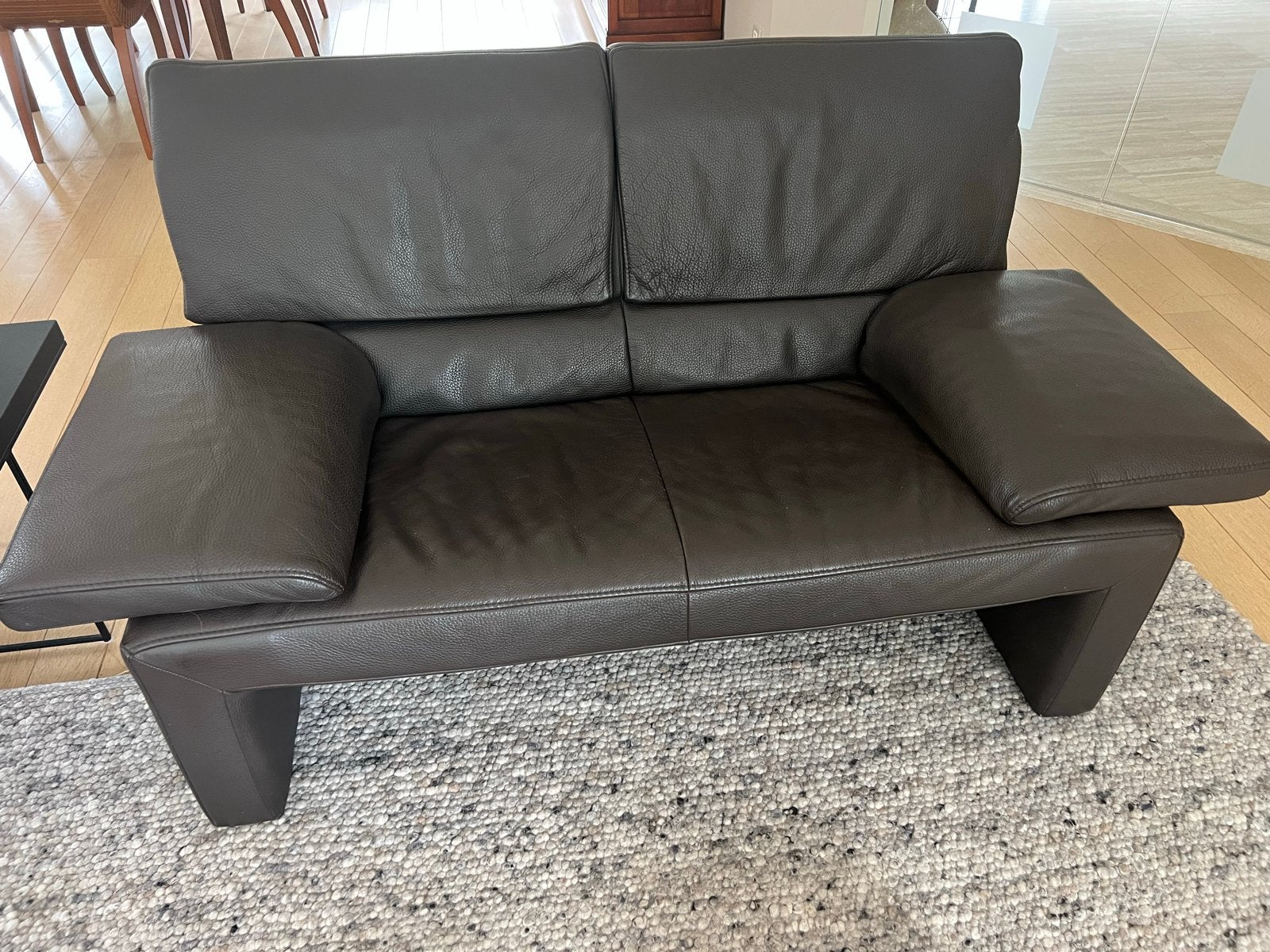 Comfortabele  Jori Espalda JR - 8750  tweezit leder, Huis en Inrichting, Ophalen, 150 tot 200 cm, Tweepersoons, Zo goed als nieuw