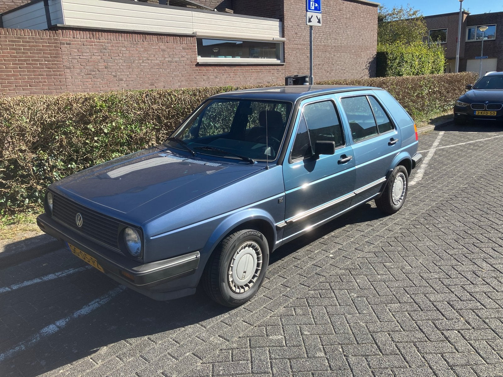 Volkswagen Golf 1.6 GL 53KW AUT K6 1987 Blauw, Auto's, 4 cilinders, Blauw, 1200 kg, 861 kg