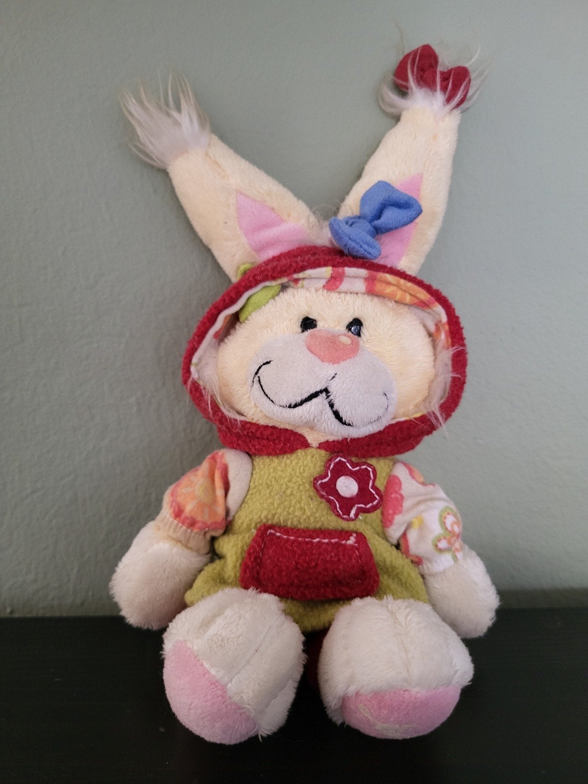 Vintage Diddl knuffel - Mimihopps met capuchon - Depesche, Ophalen, Gebruikt, Konijn, Middelgroot (20 tot 80 cm)
