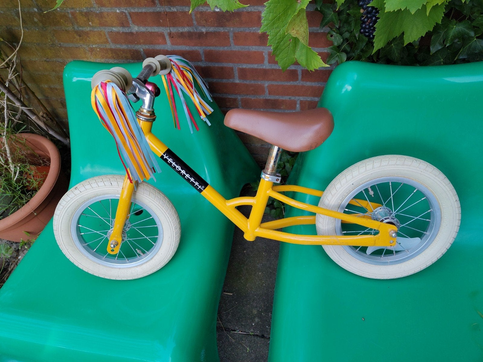 Veloretti loopfiets trike Geel-  om te bouwen tot trike, Ophalen, Gebruikt, Minder dan 16 inch, Veloretti