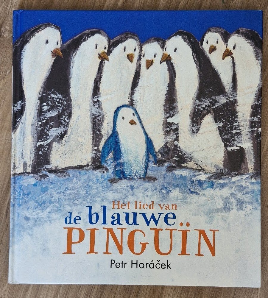 Het lied van de blauwe pinguïn (Prentenboek), Ophalen of Verzenden, Gelezen, Fictie algemeen, Voorleesboek