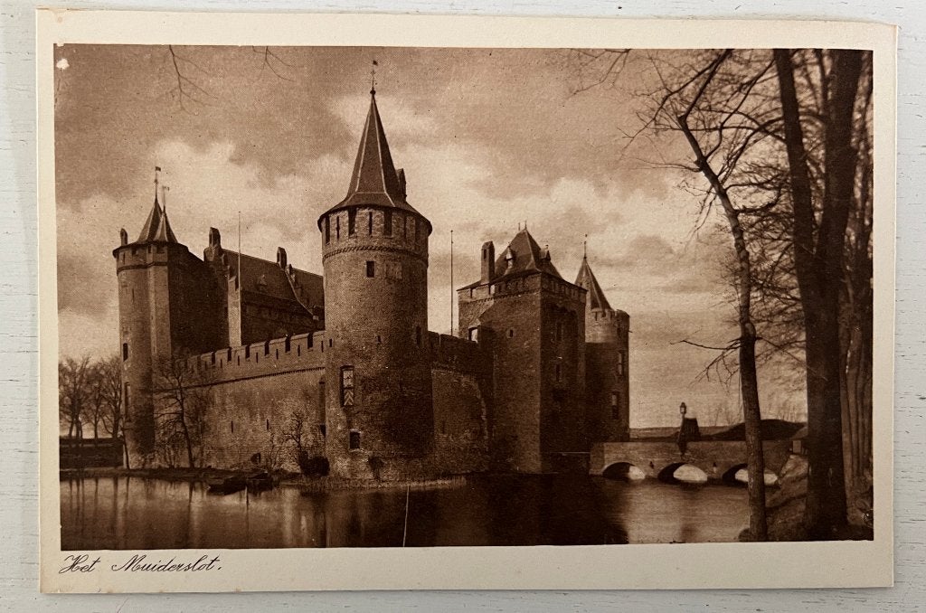 Oude Ansichtkaart  -  Het Muiderslot, Verzamelen, Ansichtkaarten | Nederland, Ophalen of Verzenden, Voor 1920, Ongelopen, Noord-Holland