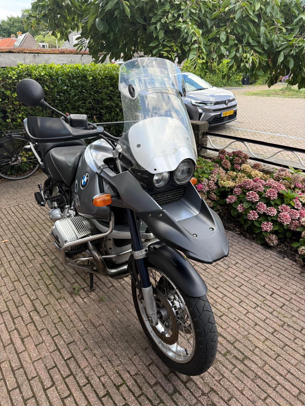 BMW R1150 GS, 2003, twinspark, 89000 km, matgrijs, Motoren, 1150 cc, Handvatverwarming, 2 cilinders, Motorrijbewijs A