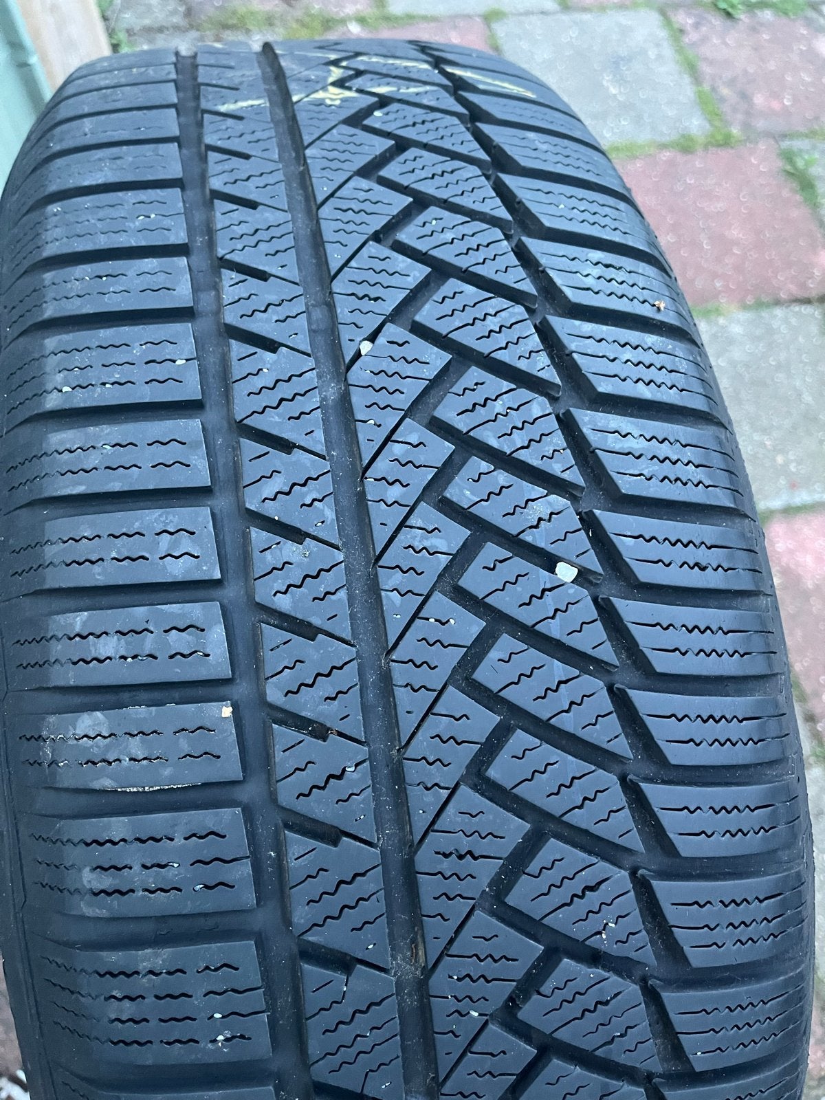 Continental WinterContact 235/55 R19 met Audi velgen, Auto-onderdelen, Banden en Velgen, Gebruikt, Banden en Velgen, Winterbanden