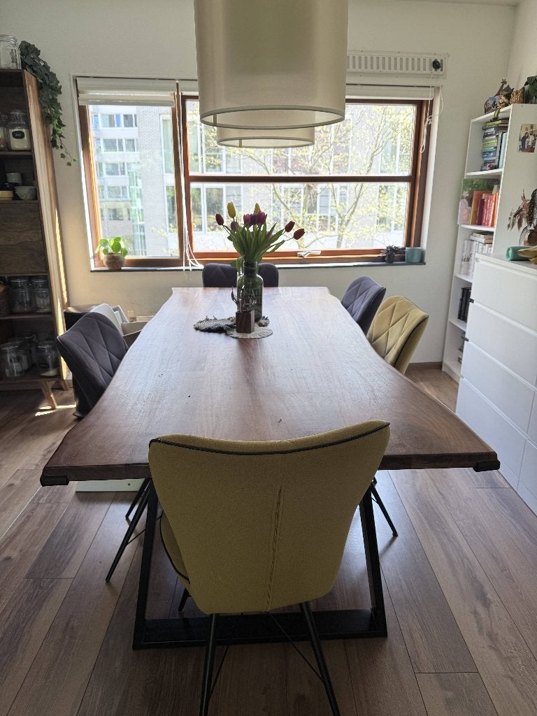 Solid wooden table, Ophalen, Gebruikt, 100 tot 150 cm, Vijf personen of meer