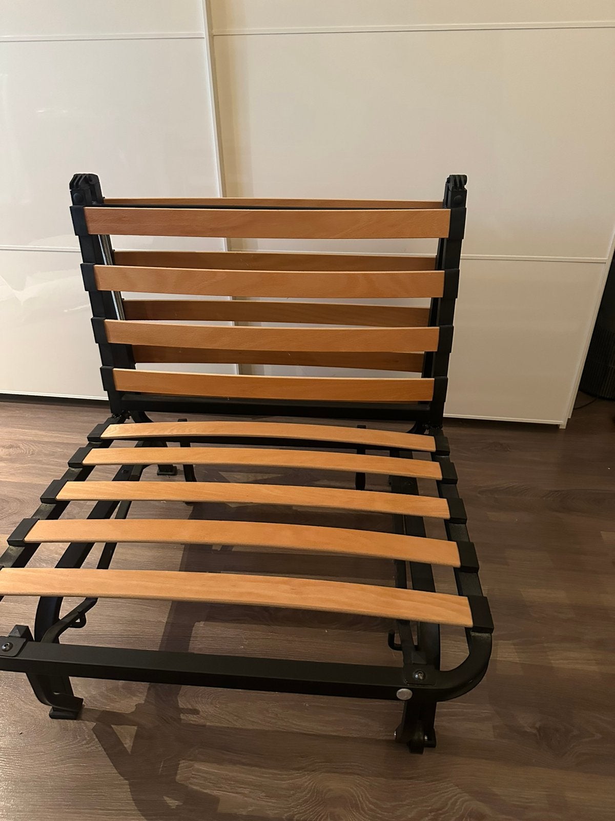 IKEA opklapbaar logeerbed 80x190 cm met lattenbodem, Ophalen, 90 cm, Eenpersoons, 190 cm of minder