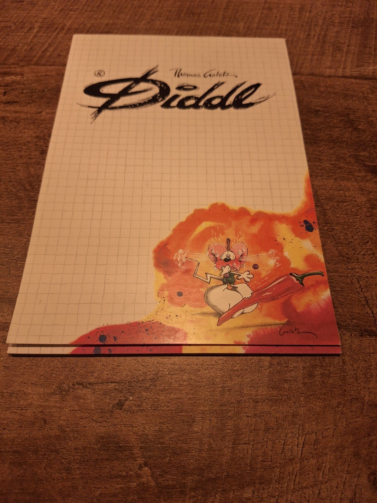 Diddl A5 blok nr. 106 met 9 blaadjes, Verzamelen, Ophalen of Verzenden, Diddl, Gebruikt, Papier, Kaart of Schrift