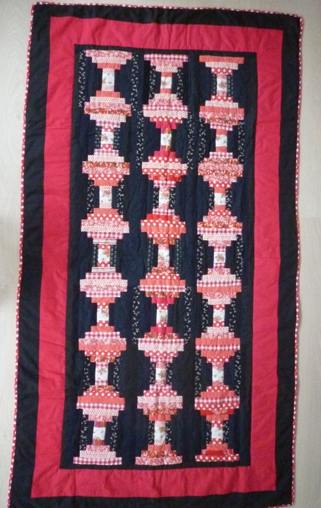 855 HANDGEMAAKTE PATCHWORK DEKEN OF PLAID, Ophalen of Verzenden, Nieuw