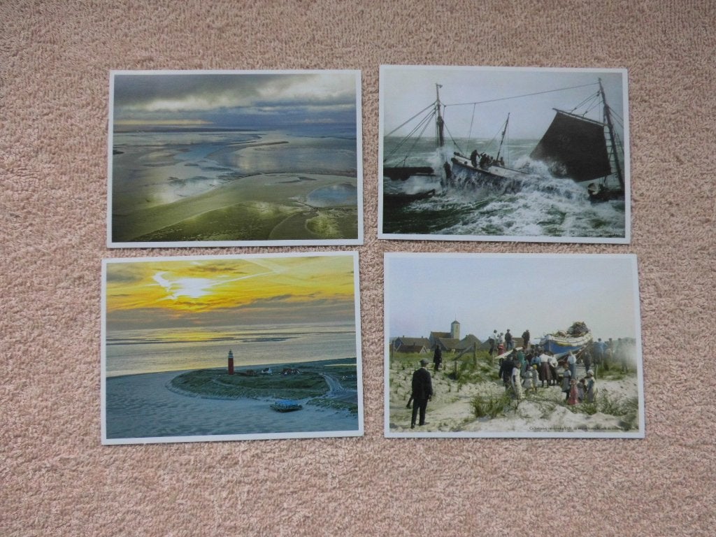 Callantsoog, Texel ? , Scheveningen, Flying Focus. KNRM, Ophalen of Verzenden, Voor 1920, Ongelopen, Noord-Holland