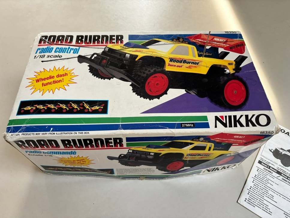 Nikko Road Burner RC Auto - Vintage Afstandsbestuurbare Auto, Overige merken, Gebruikt, Auto, 1:32 tot 1:50