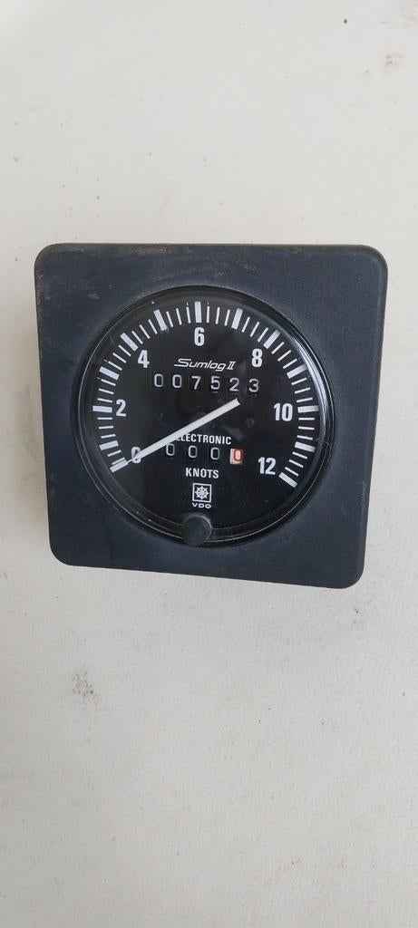 VDO Sumlog II, snelheidsmeter en afstandsteller (12 knopen)., Ophalen of Verzenden, Zo goed als nieuw, Kabel of Apparatuur