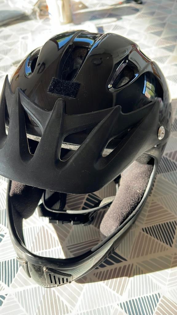 BMX helm L/XL zwart, Ophalen of Verzenden, Zo goed als nieuw, XL, Heer of Dame