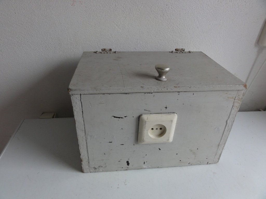 Houten kistje met antieke scharniertjes, Antiek en Kunst, Ophalen of Verzenden