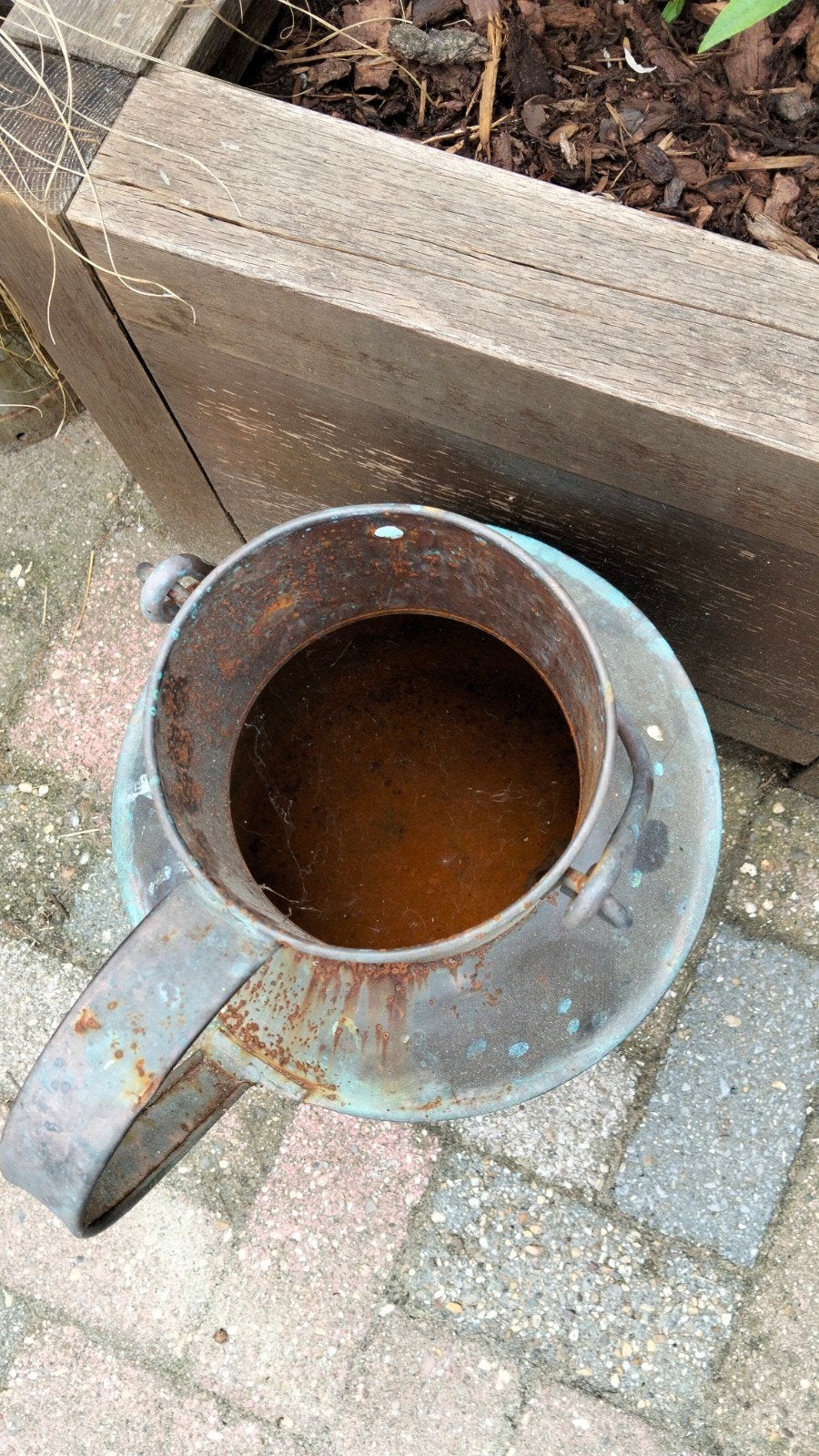 Brocante melkkan melkbus, Ophalen