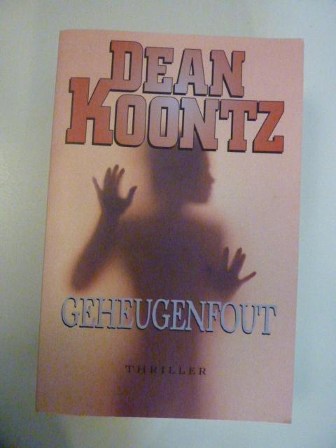 Dean Koontz - Geheugenfout, Verzenden, Zo goed als nieuw