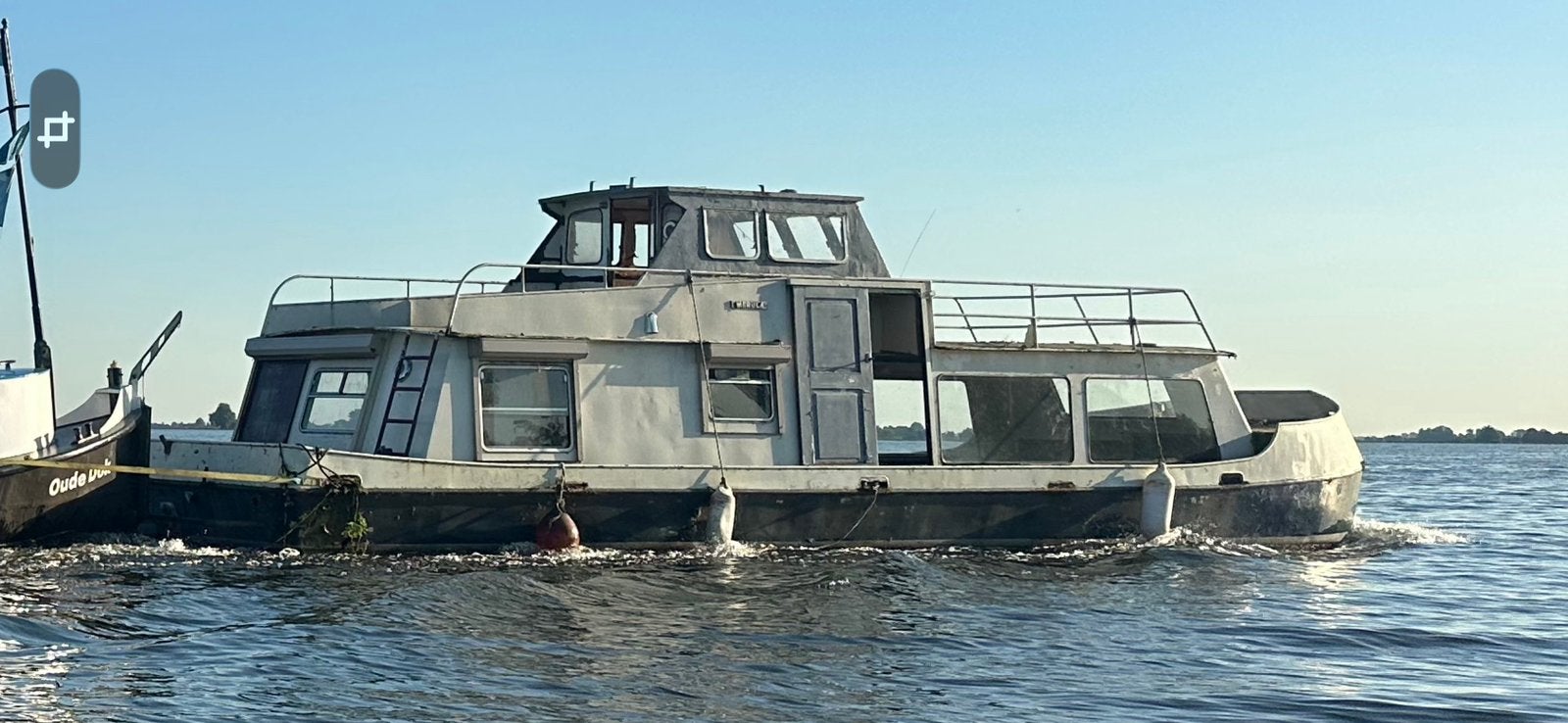 Woonschip merula 14.30 x 3.60 project, Watersport en Boten, Overige merken, Gebruikt, Diesel, Ophalen of Verzenden