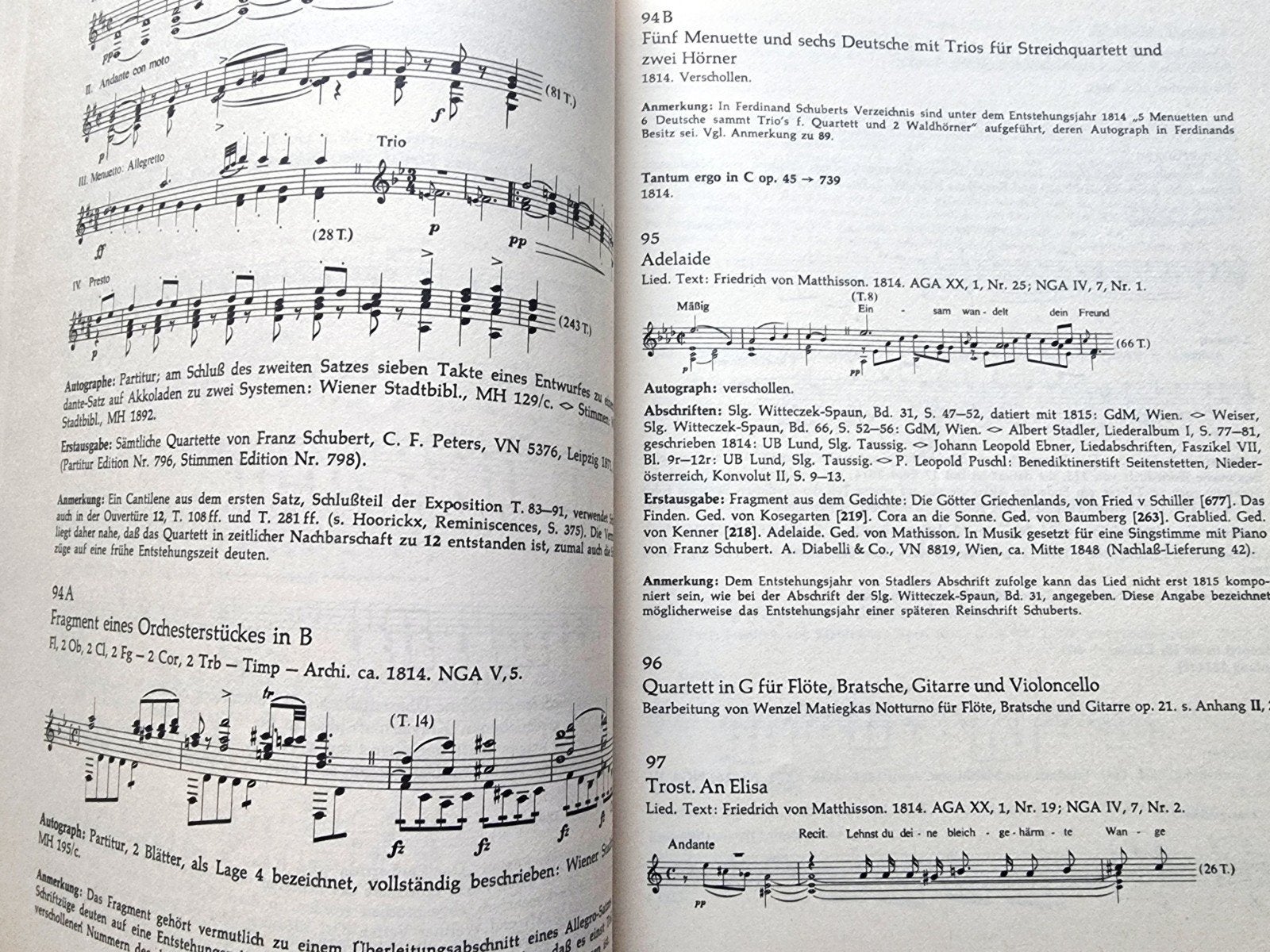 Franz Schubert Thematisches Verzeichnis - Bärenreiter Kl11, Verzenden, Klassiek, Zo goed als nieuw, Artiest of Componist