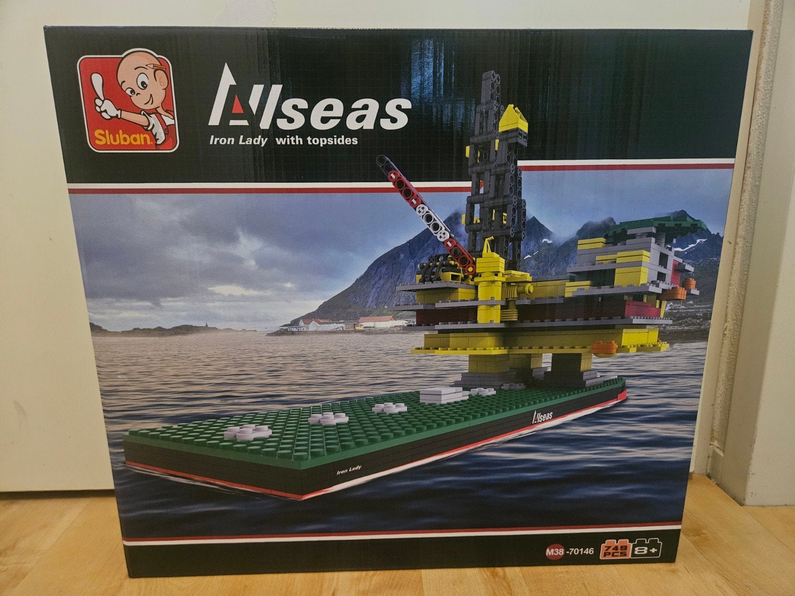 Sluban / Lego M38-70146 Allseas Iron Lady with topsides, Ophalen, Nieuw, Compleet, Complete set