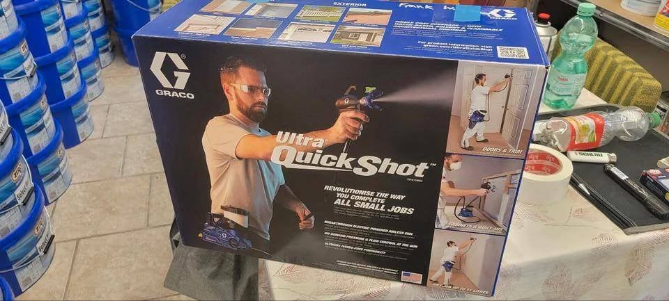 Graco Quickshot airless lak spuitmachine Nieuw!., Doe-het-zelf en Verbouw, Ophalen, Nieuw