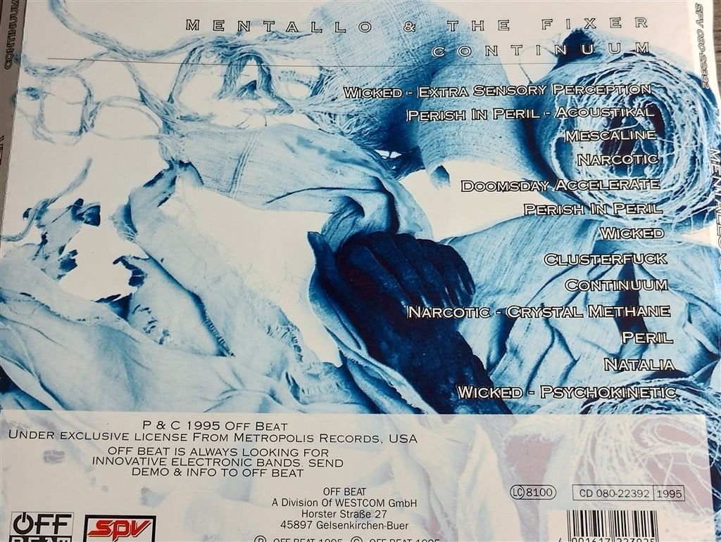 Mentallo & The Fixer ‎- Continuum, Cd's en Dvd's, Ophalen of Verzenden, Zo goed als nieuw, Disco