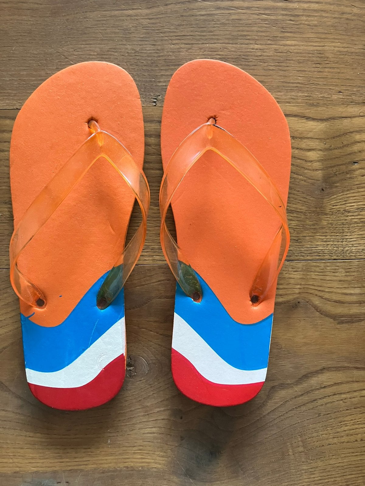 Oranje teenslippers, voor als je wél de finale wilt halen, Kleding | Heren, Ophalen, Nieuw, Overige kleuren, Slippers
