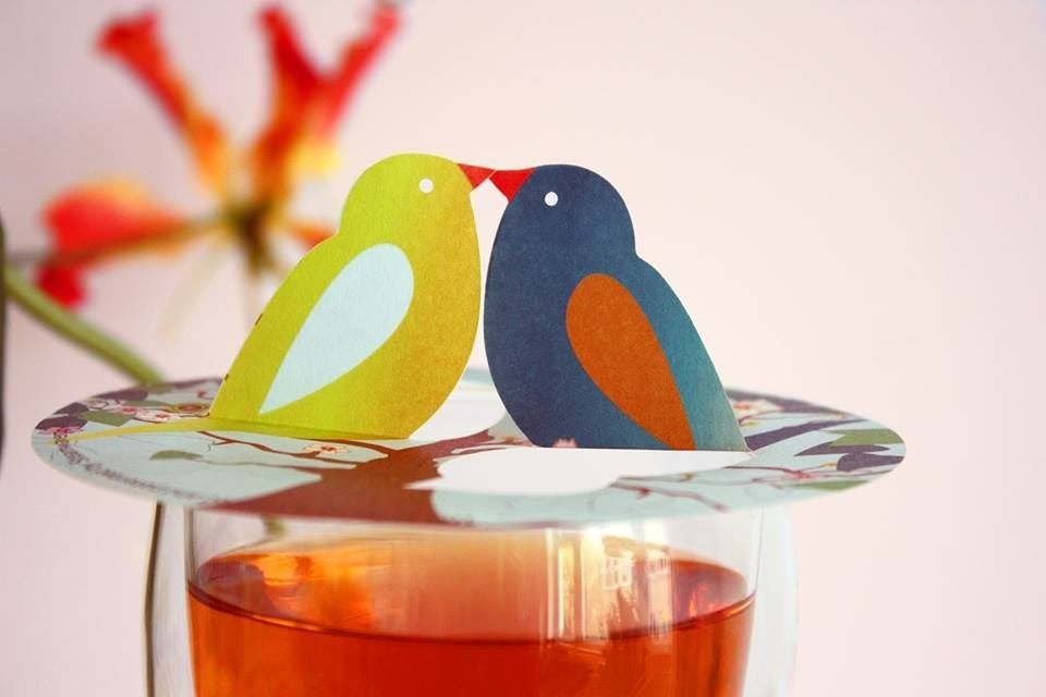 Voor theeliefhebbers: SteamWaverz - Love Birds, Huis en Inrichting, Meerkleurig, Nieuw, Ophalen of Verzenden, Modern