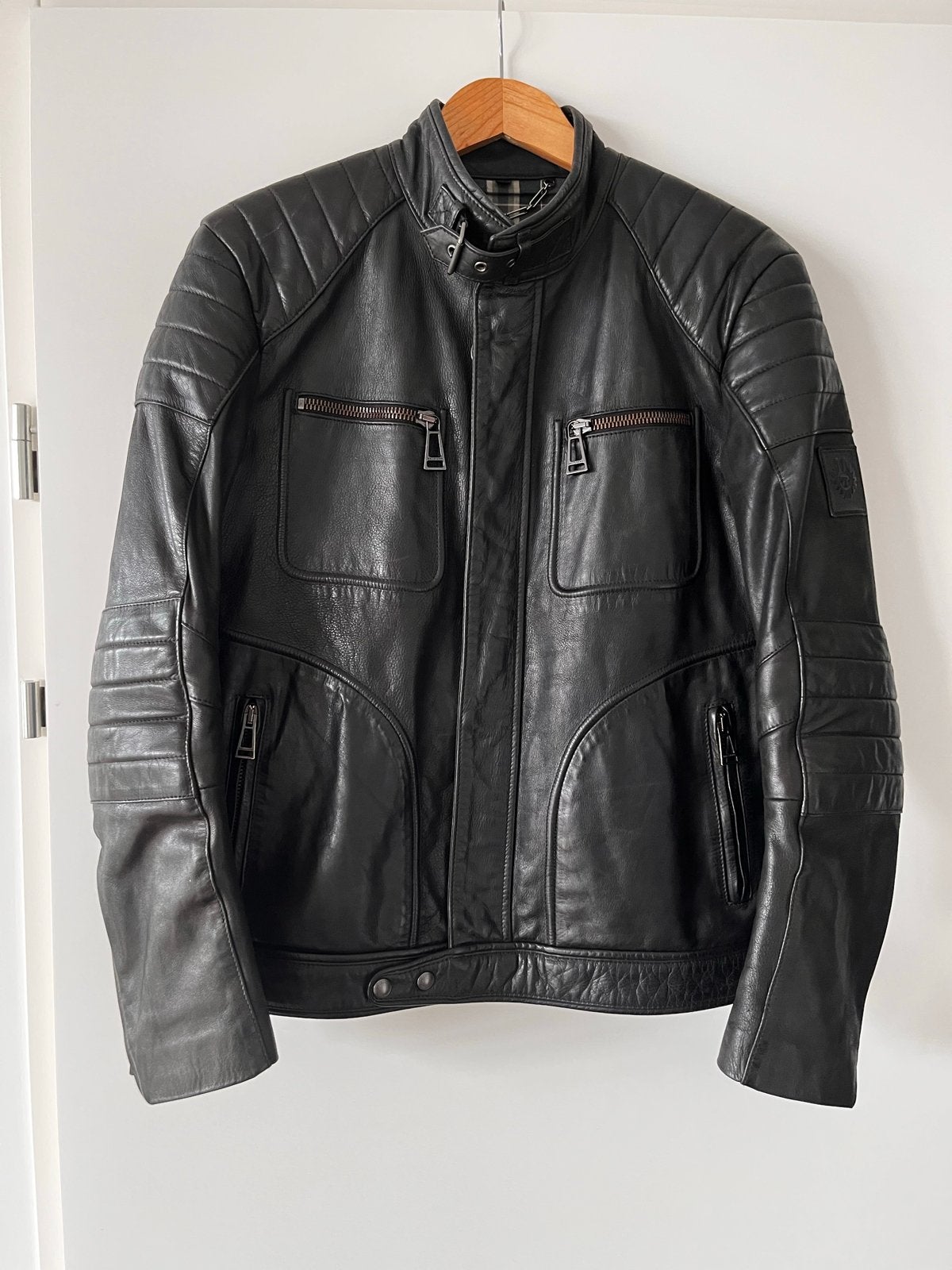 Stijlvolle Belstaff Leren Jas - Maat 50, Ophalen of Verzenden