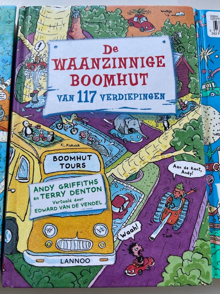 3 Waanzinnige Boomhut Boeken - Zo goed als nieuw, Boeken, Ophalen, Zo goed als nieuw, Fictie algemeen