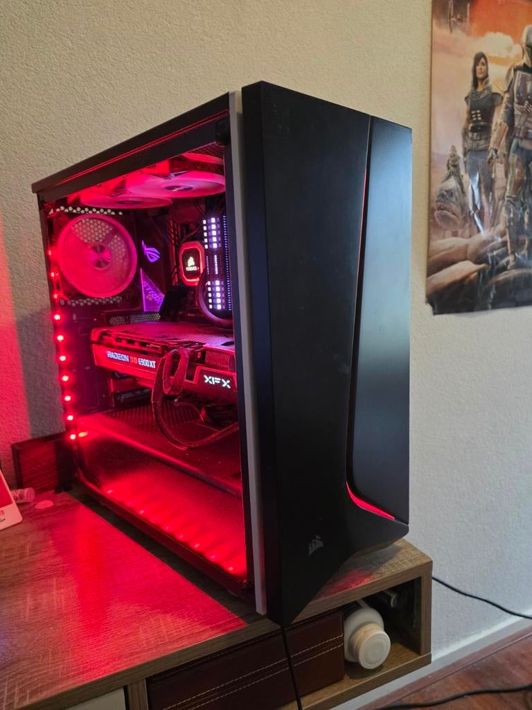 Corsair RGB Gaming PC 1440p Ultra / 4K klaar (6900XT), Ophalen, Zo goed als nieuw, Gaming, SSD