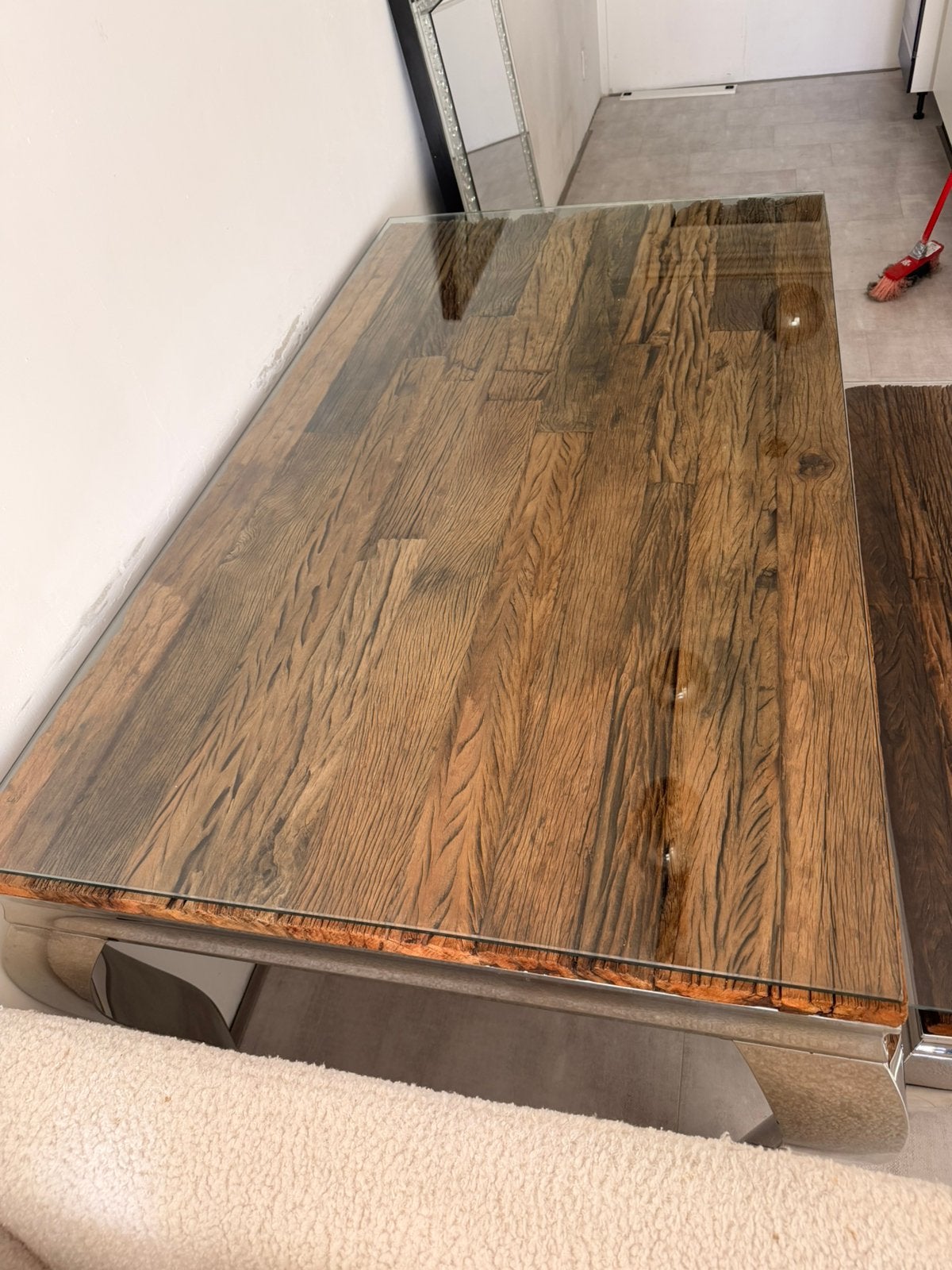 Eettafel en Salontafel Spiegel, 200 cm of meer, Zo goed als nieuw, Rechthoekig, 50 tot 100 cm
