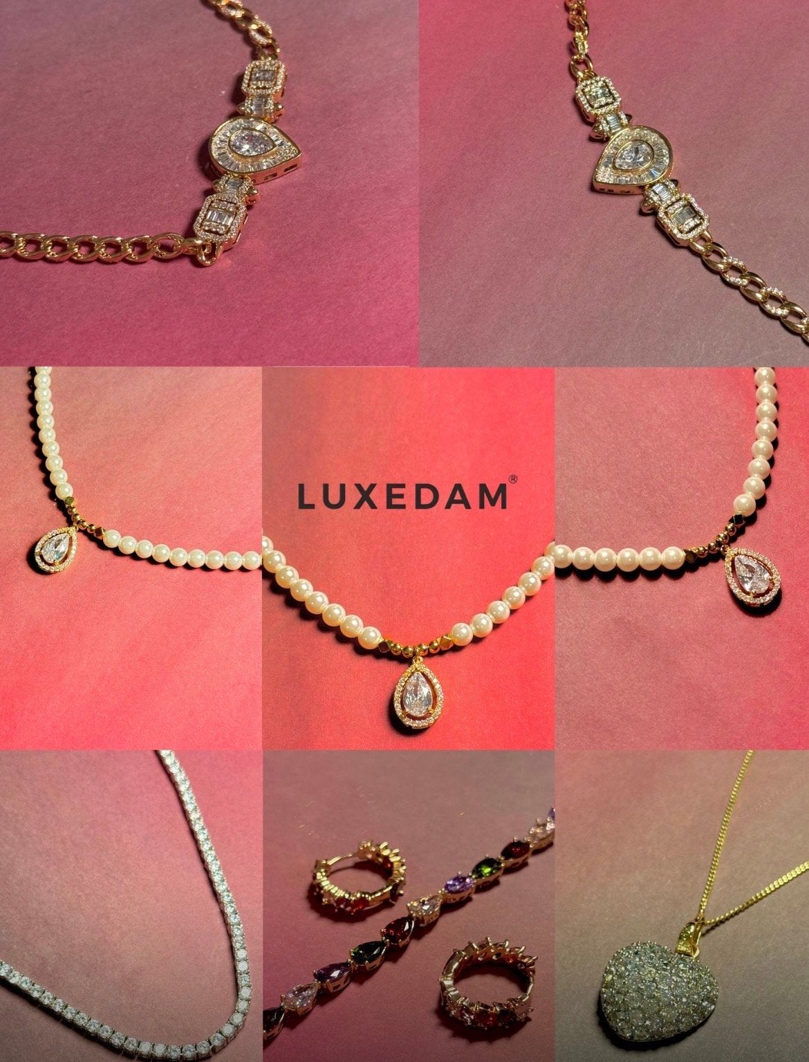 Luxe sieraden Rhodium Plated, Sieraden, Tassen en Uiterlijk, Armbanden, Nieuw, Staal, Overige kleuren, Met kristal, Ophalen of Verzenden