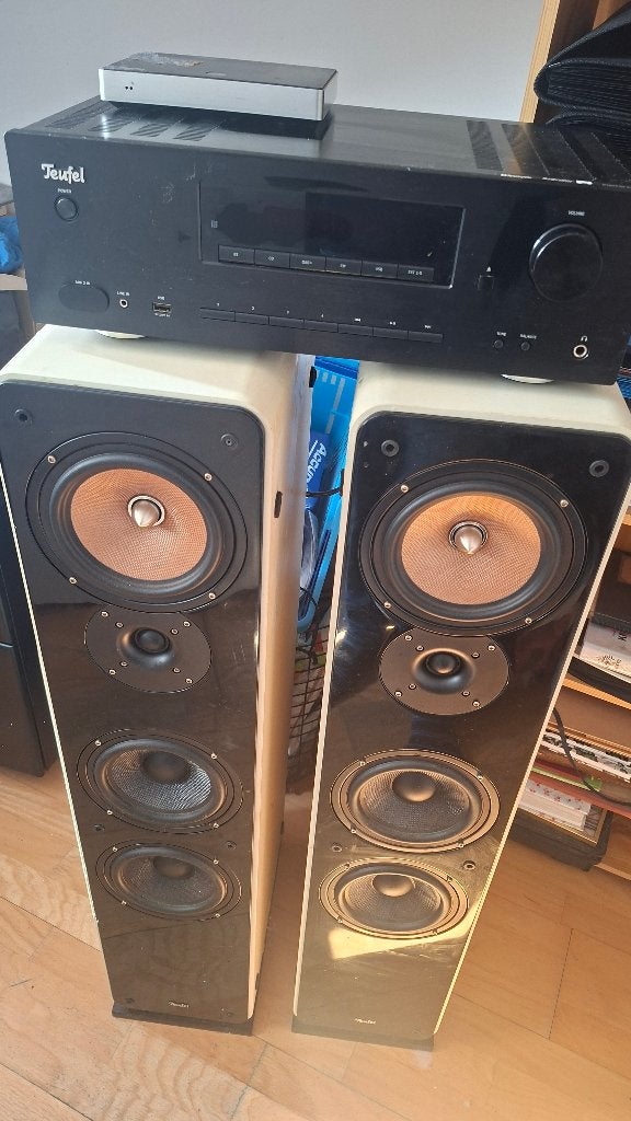 Teufel HIFI set , Bluetooth en internet streaming 200W, Ophalen, Gebruikt, Cd-speler, Overige merken