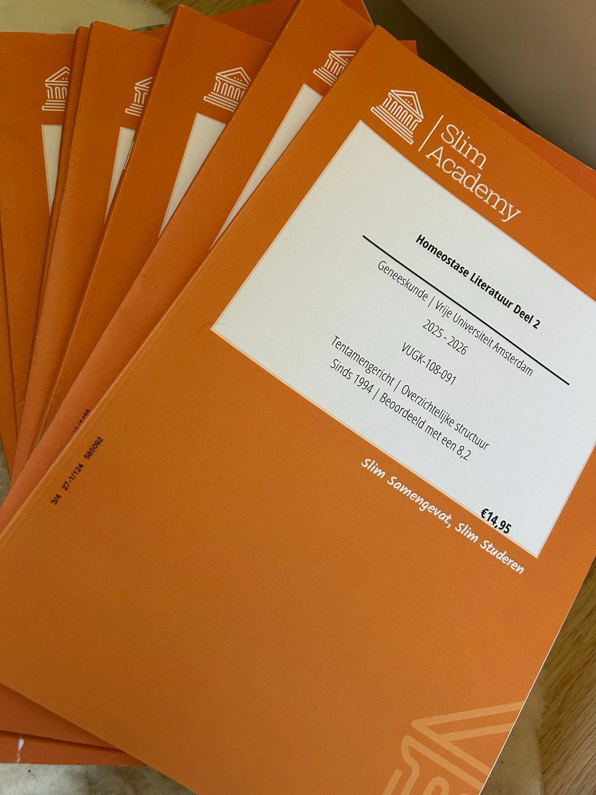 Slim Academy Geneeskunde - 1e jaar VU 2025-2026 Complete set, Boeken, Ophalen of Verzenden, Beta, Zo goed als nieuw, WO