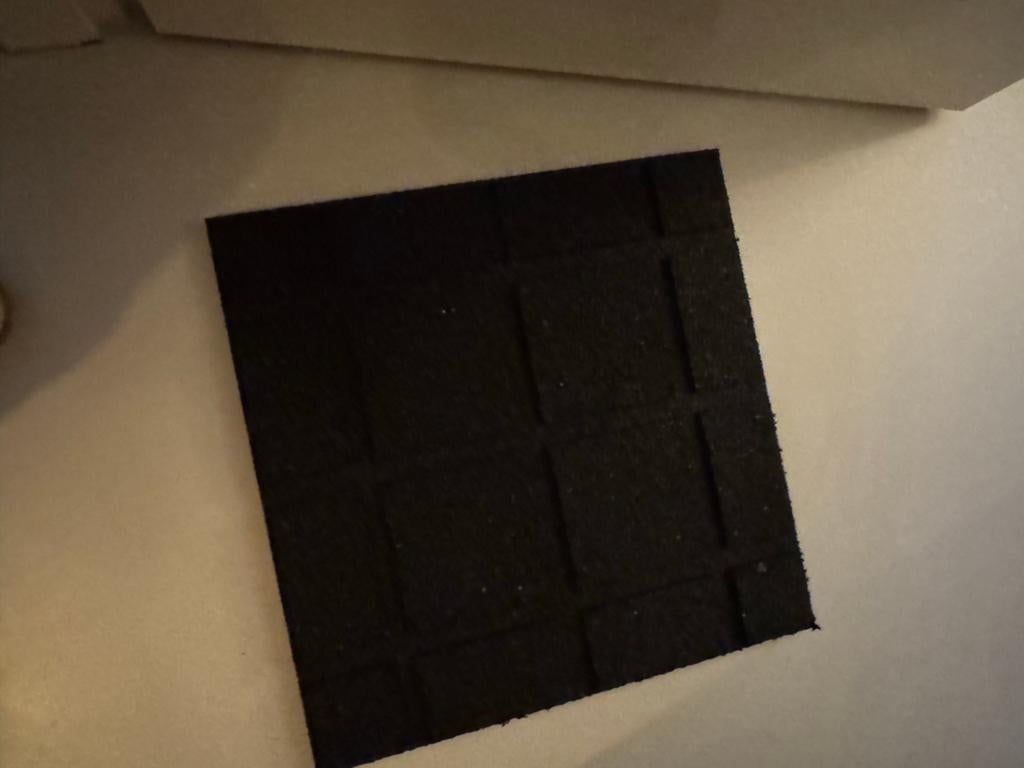 Gratis 4x Rubber Terrastegels 50x50x2.5 cm - Zwart, Tuin en Terras, Tegels en Klinkers, Ophalen, Gebruikt, Rubber, Minder dan 5 m²
