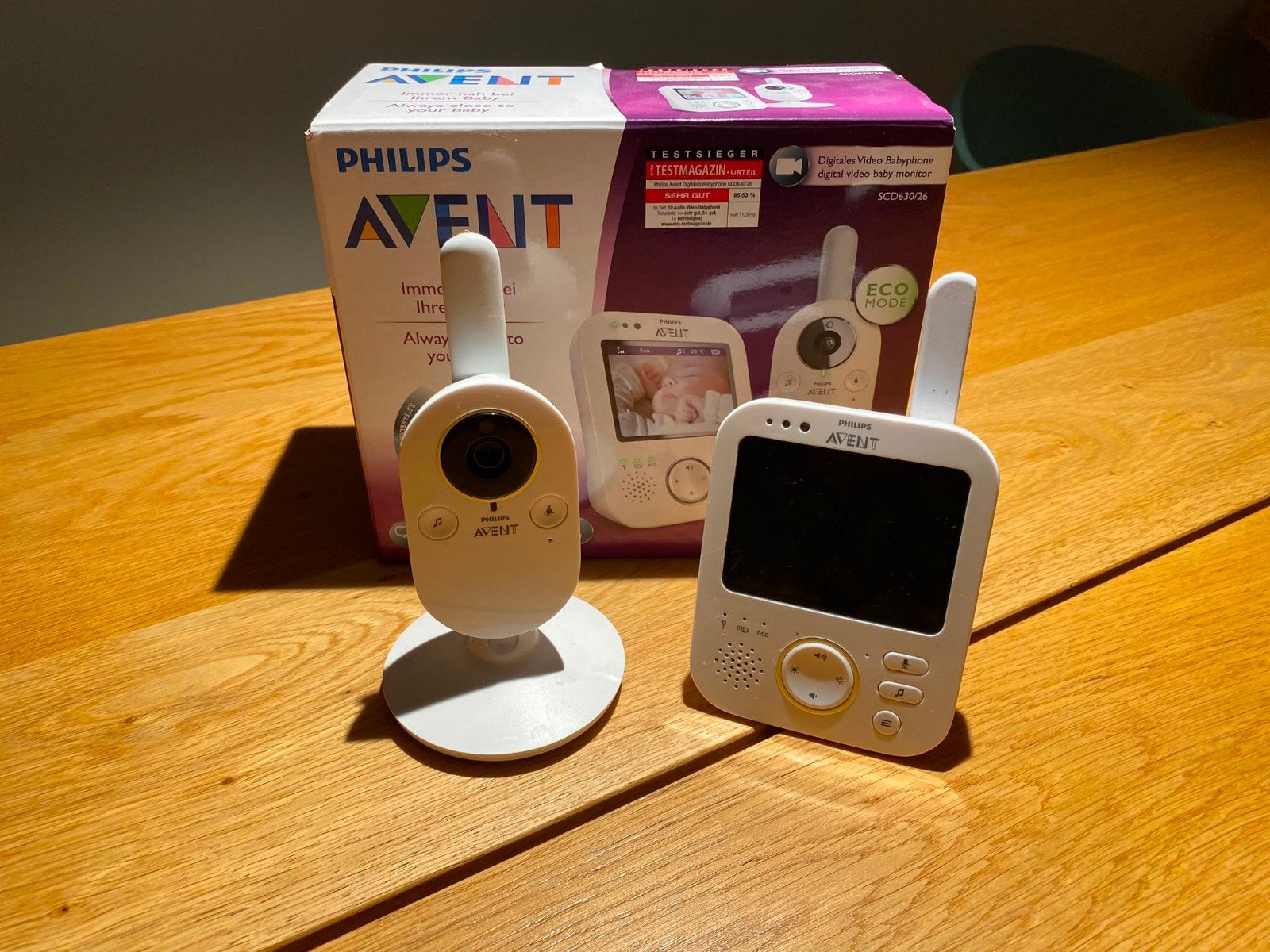 Philips Avent SCD630/26 digitale video babyfoon, Ophalen of Verzenden, Zo goed als nieuw, 250 meter of meer, Camera